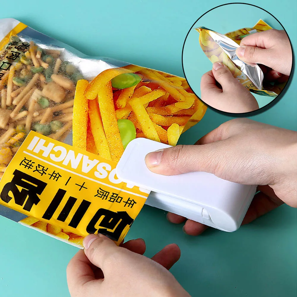 

Kitchen Accessories Tools Mini Portable Food Clip Heat Sealing Machine Sealer Home Snack Bag Sealer Kitchen Utensils Gadget Item