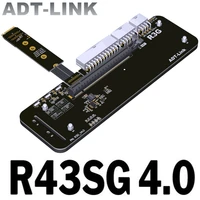 adt r43sg 4 0 m 2 nvme to pcie 4 0 x16 connector pci e 16x to m 2 m key extension cable adapter egpu for nucitxstxnotebook pc