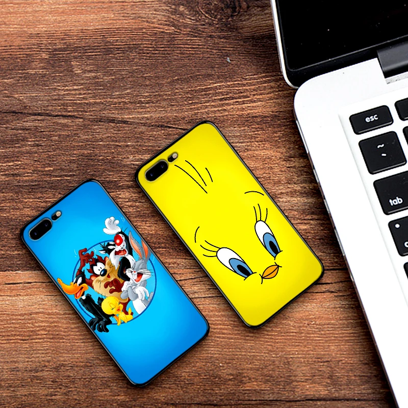Чехлы для iPhone XR XS Max X 6 6S 7 8 Plus Горячая птичка Твити мягкая IMD задняя крышка телефона