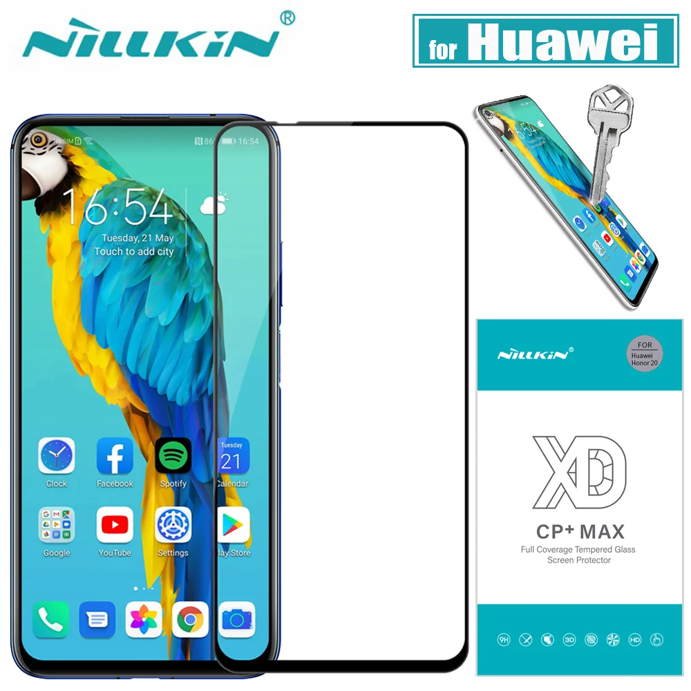 Huawei P30 стекло mate 20 X протектор экрана Nillkin 3D полное покрытие безопасное защитное стекло на huawei Nova 4 Honor 20 Pro закаленное
