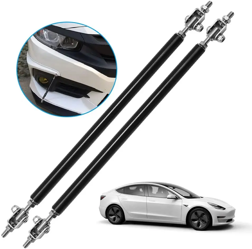 

2PCS Adjustable Front Bumper Lip Splitter Strut Rod Tie Support Bars Replacement fit for Universal 7.87”