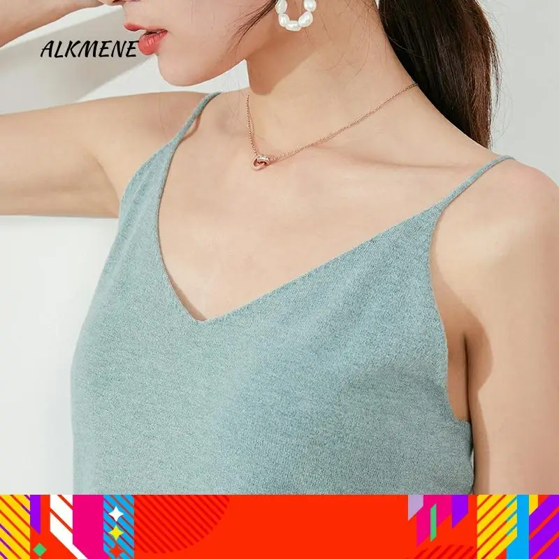 Женский безрукавный жилет 2020 Весна и лето новый вязаный Свитер Приталенный