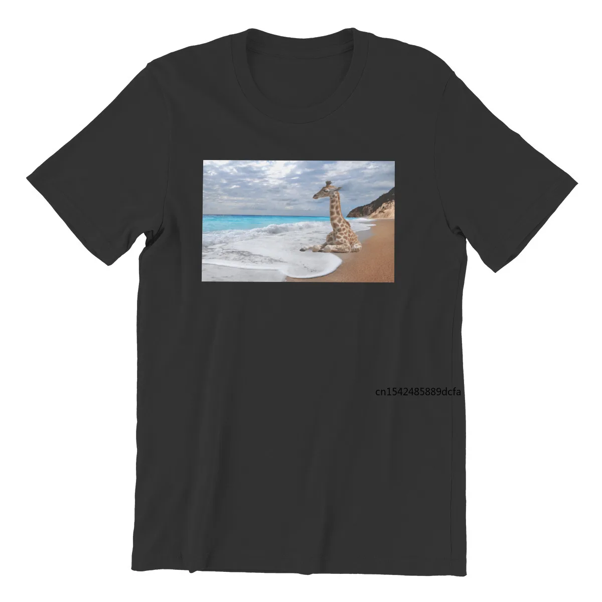 

Summer Princess on The Beach Black Punk Sleeve Streetwear Tees