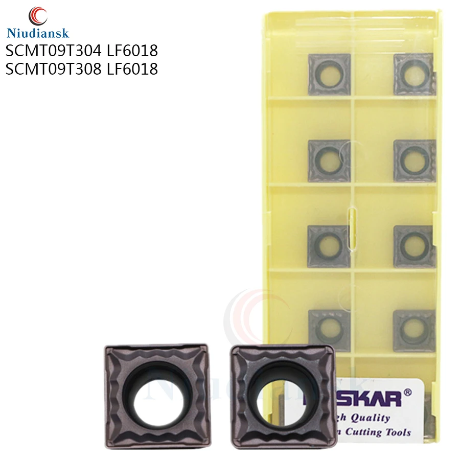 Карбидные вставки для токарного станка SCMT09T304 LF6018 SCMT09T308 LF6018|Токарный инструмент| |