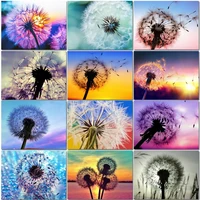 full square drill 5d diy diamond painting dandelion sale new 3d embroidery flowers mosaic home decoration diamond art gift lx675