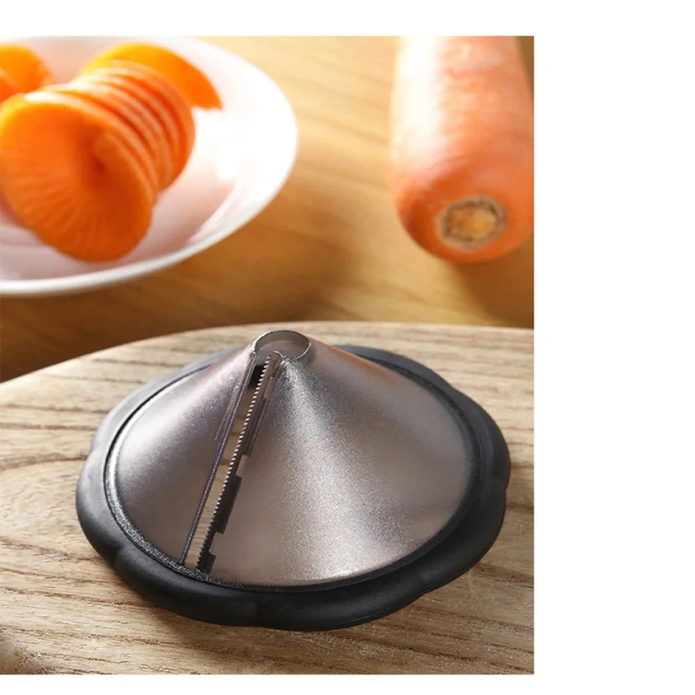 Утолщенной Нержавеющая сталь спиральный тип с воронкой Овощной огурец морковь