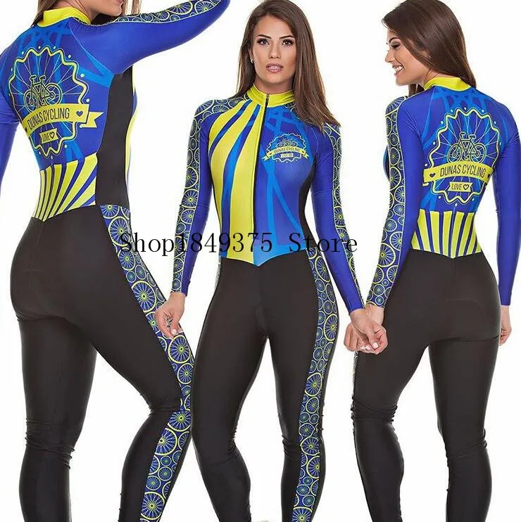 Женские спортивные костюмы для триатлона длинные брюки с длинным рукавом вело