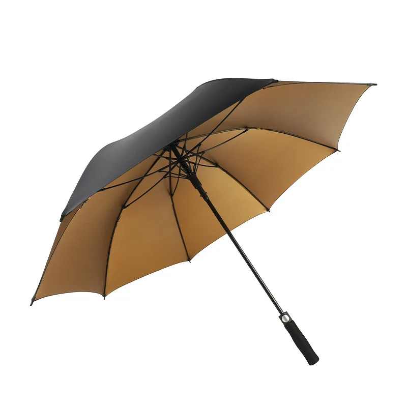 

Adult Golf Umbrella Strong Windproof Long Handle Black Coating Men Umbrella Uv Outdoor Large Regenschirm Household EH60RG