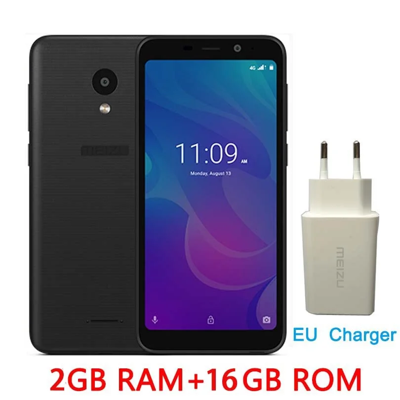 Global 2G 16G Black Глобальная версия,, Meizu C9 M9C, четырехъядерный процессор, 2 ГБ, 16 ГБ, 5,45 дюйма, полный экран, 3000 МП камера, мАч, мобильный телефон - Цвет: Global 2G 16G Black