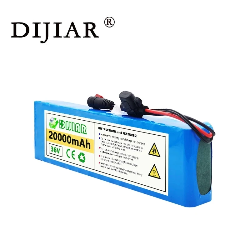 DiJiar 36V20ah large capacity 10S3P electric vehicle battery pack 18650 500W power motorcycle scooter with fuse | Электроника