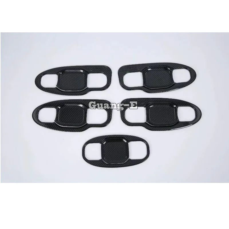 

Car Styling Body Cover Detector Trim ABS Chrome External Door Bowl Stick Lamp Frame For Jeep Wrangler JL 2018 2019 2020