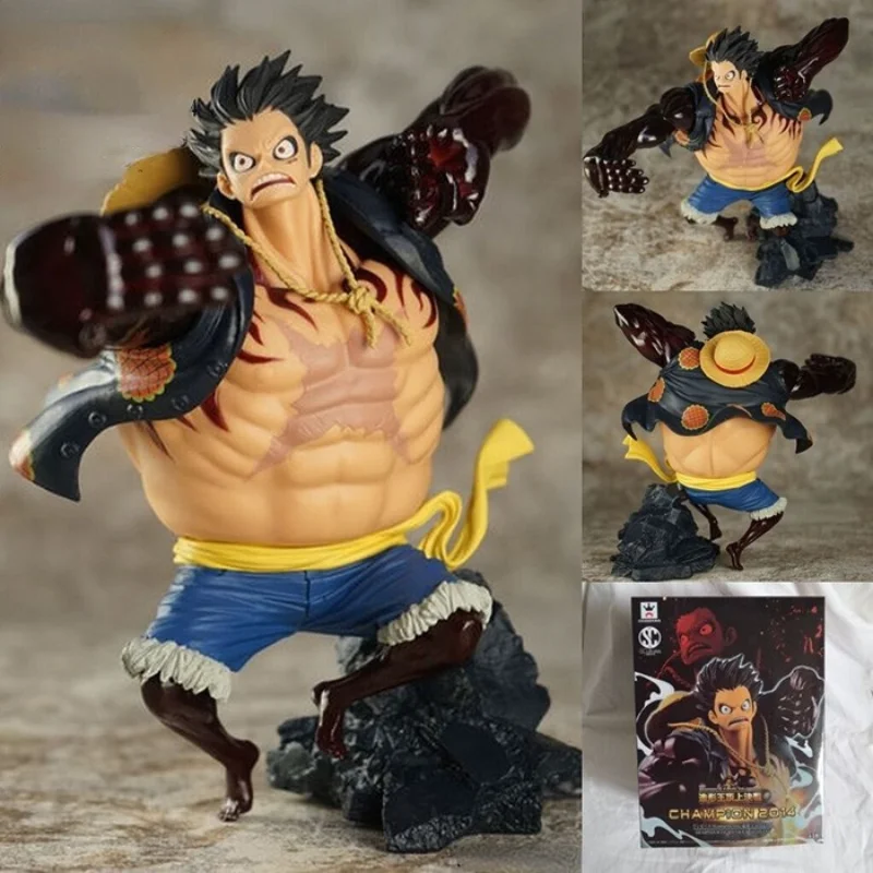

One Piece Nautical Luffy 4th Gear Ape King Gun Decoration Hand-made 18cm Model Anime Characters Children's Toys Christmas Gifts