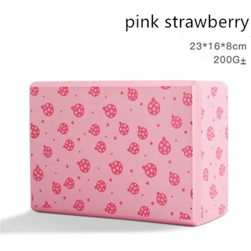 Красочный блок для йоги из ЭВА мультяшный пенопластовый кирпич упражнений