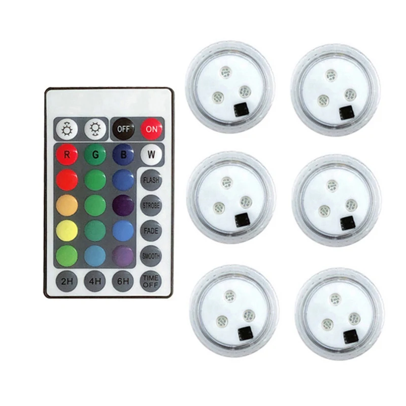 

RGB 16Colors Submersible Light 3 LED Underwater Night Light Swimming Pool Light for Outdoor Vase FishTank Pond Wedding Christmas