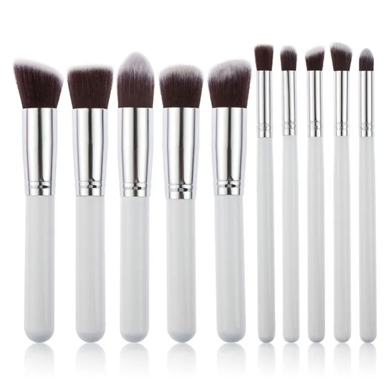 

Doxa New Arrive 10 Pcs Makeup Brush Set Soft Synthetic Hair Cosmetics Foundation Powder Blending Blush Lady Beauty Makeup Tools