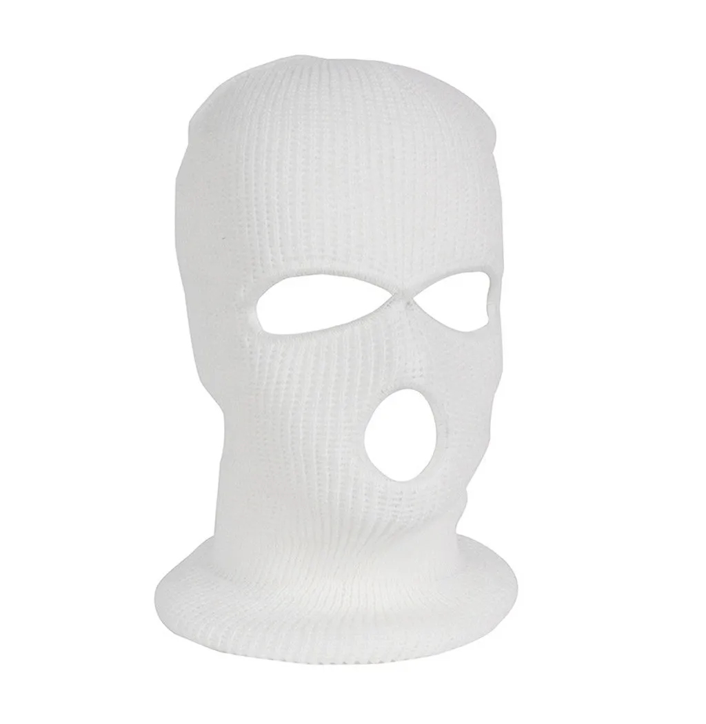 Tactical Mask 3 Hole Full Face Mouth Ski Winter Cap Balaclava Hood Motorbike Motorcycle Helmet #E1 | Спорт и развлечения