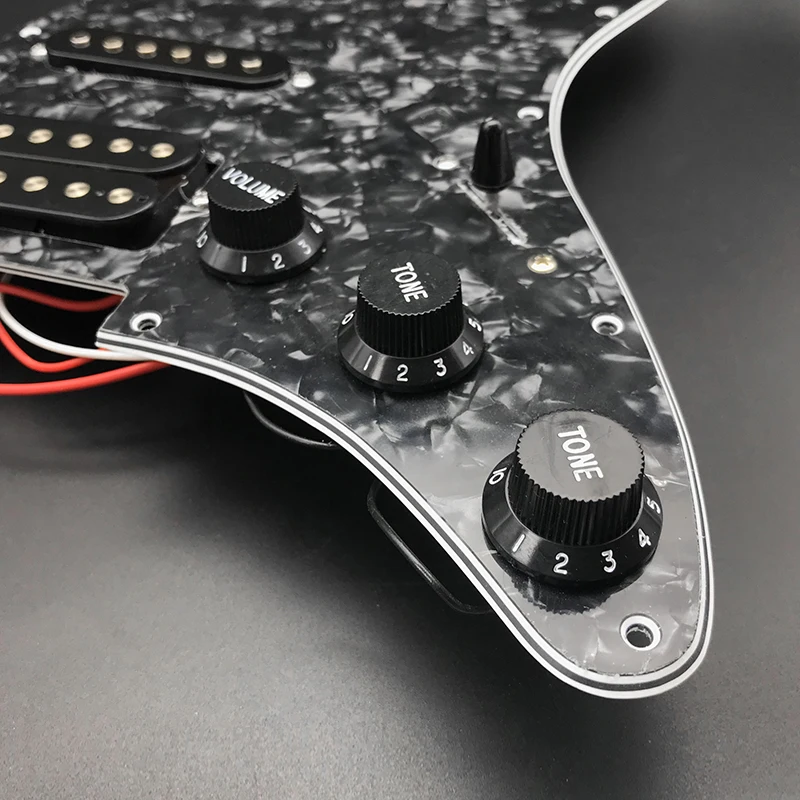 SSH загруженный Prewired электрогитара Pickguard пикап Alnico 5 звукоснимателей для FD гитара стиля ST белый жемчуг