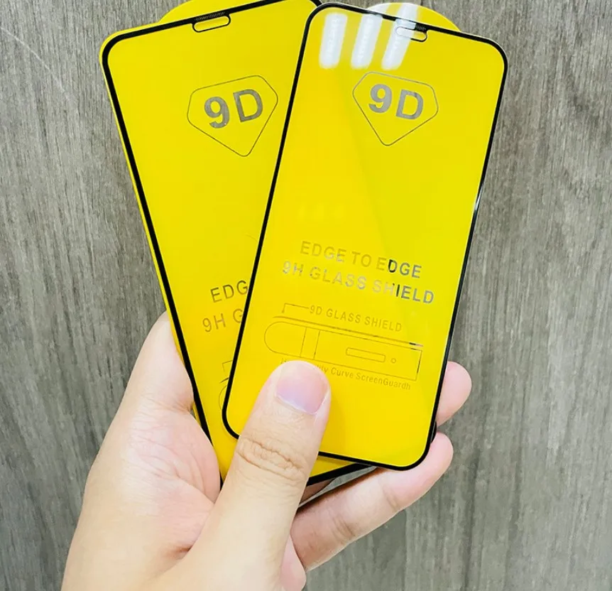 

400pcs Full Cover Protective Glass For iPhone 7 8 6 6s Plus 9d full Screen Protector For iPhone X XR XS 11 12 Pro Max Glass