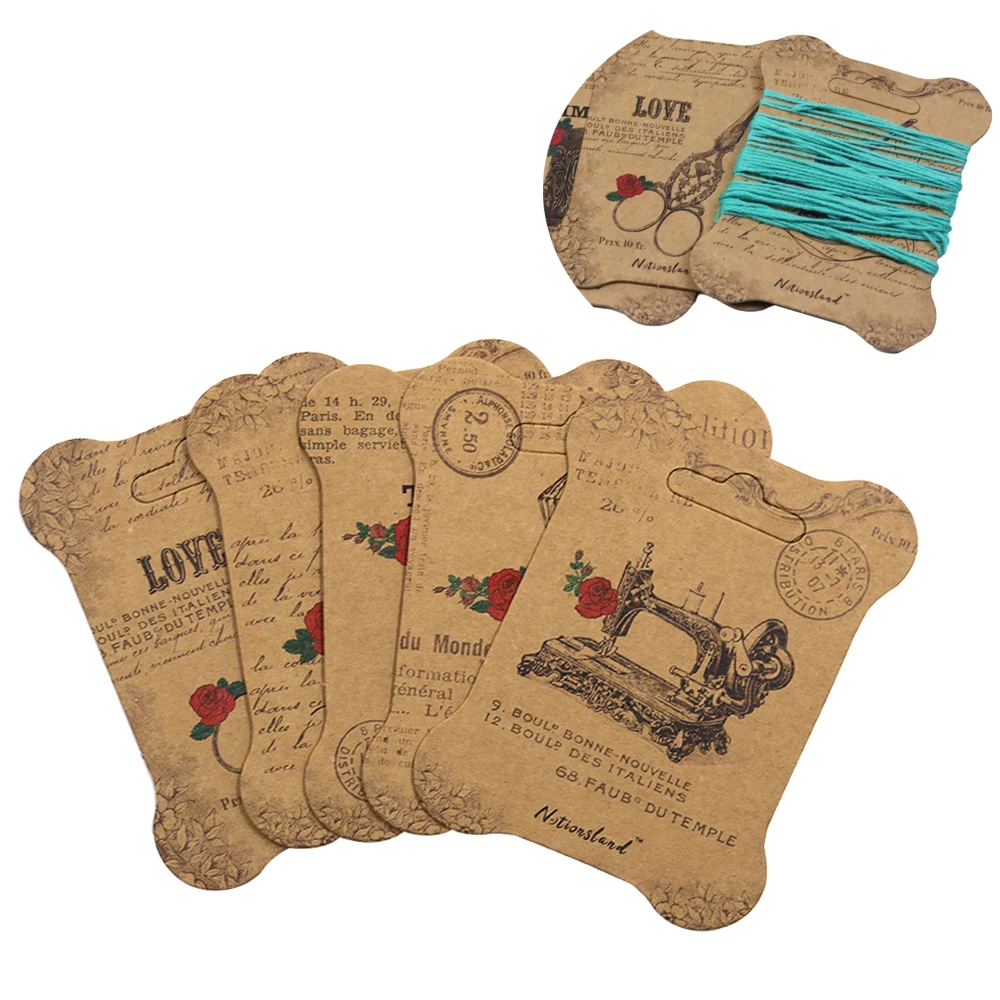 

100 шт./набор, держатели для хранения мулине, карта для нити, шпульки для ниток