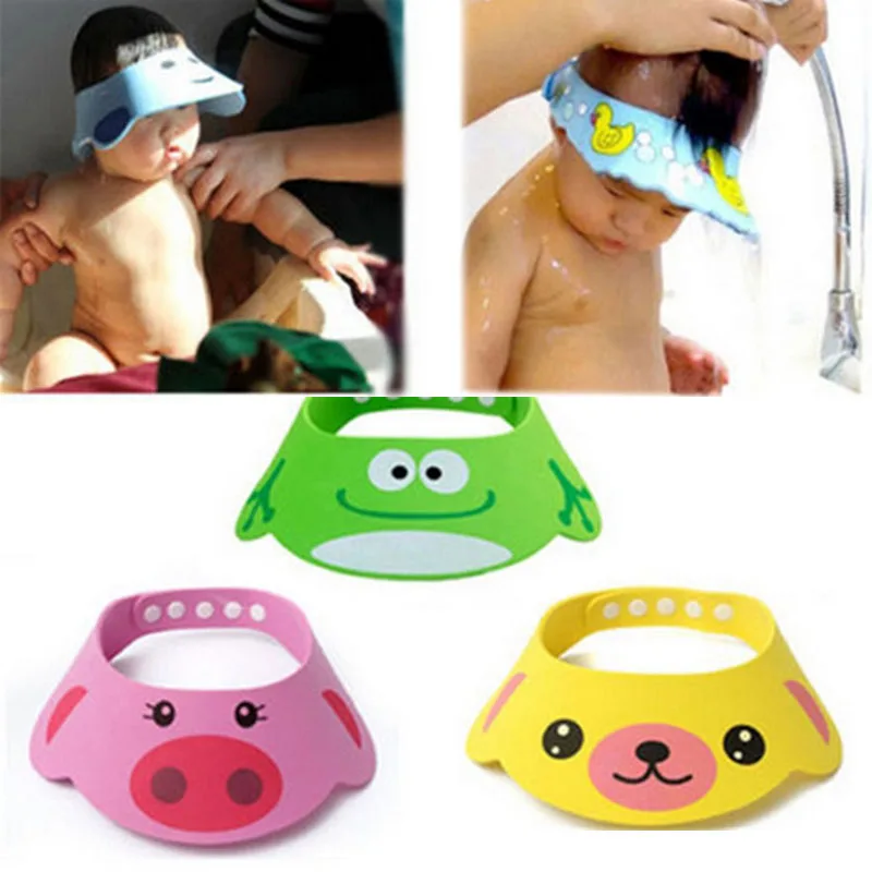 

Baby Shower Hat Toddler Kids Shampoo Bathing Shower Cap Wash Hair Shield Direct Visor Caps for Baby Care