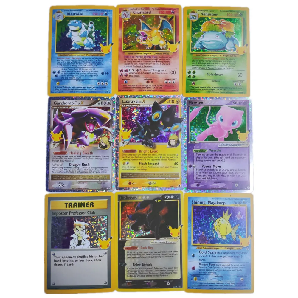 В наличии! Карты Pokemon 25-й юбилейной серии V Max аниме сделай сам флэш-карта