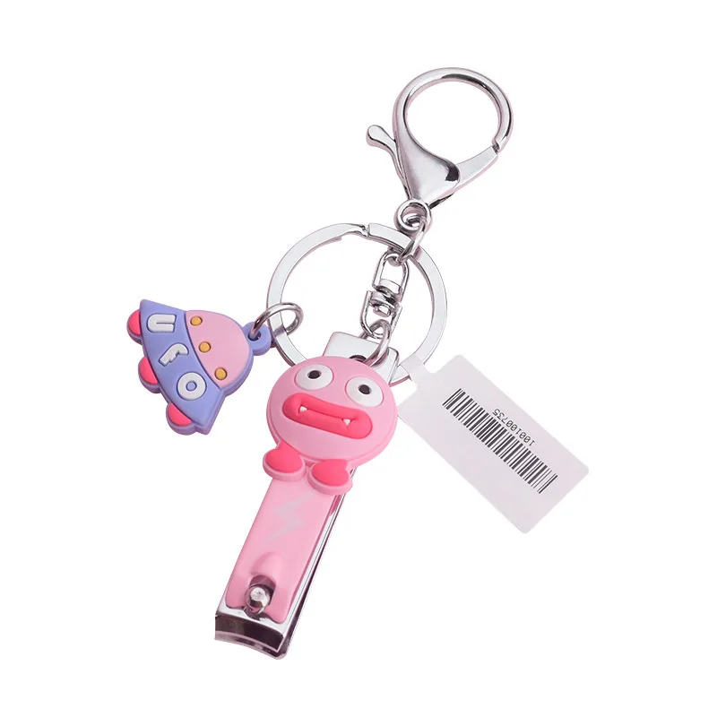 

Cute Nail Clippers Chainkeys Student Portable Nail Clippers Cartoon Girl Key Chains Household Nail Clippers Key Rings