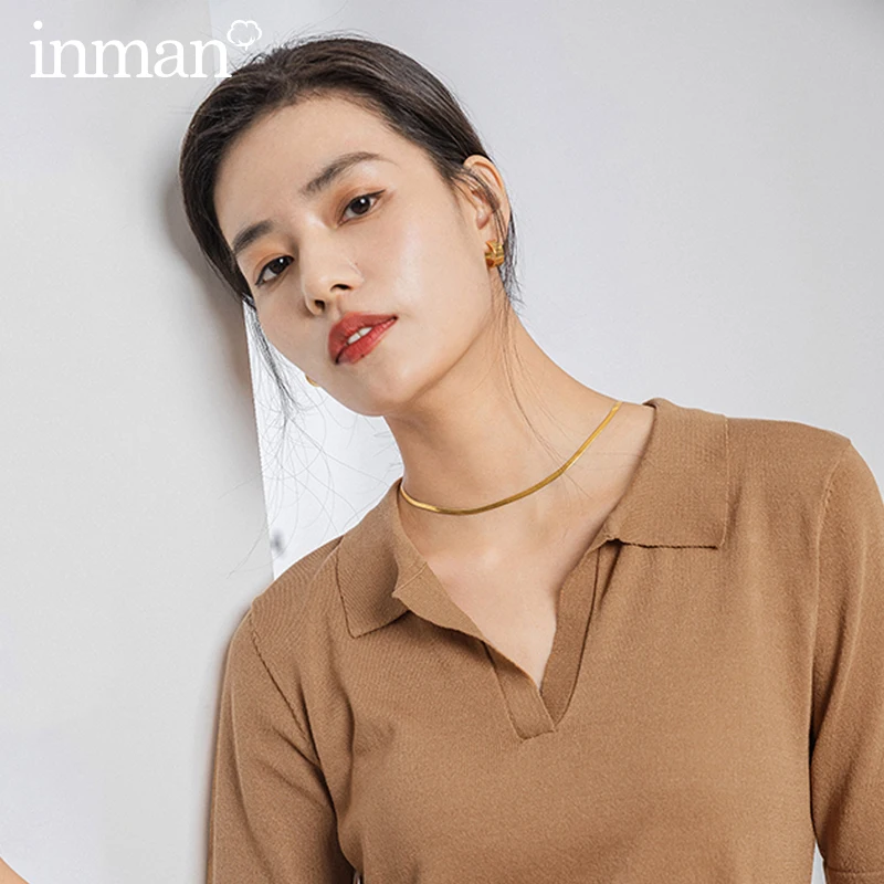 Новое поступление: Универсальная вязаная одежда с короткими рукавами отложным