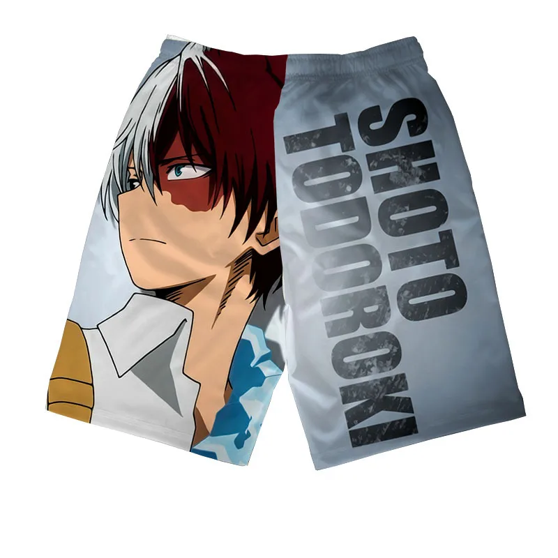 cosplay Anime My Hero Academia Midoriya Izuku Bakugou Katsuki Todoroki Shouto 3D printed beach pants shorts summer | Тематическая