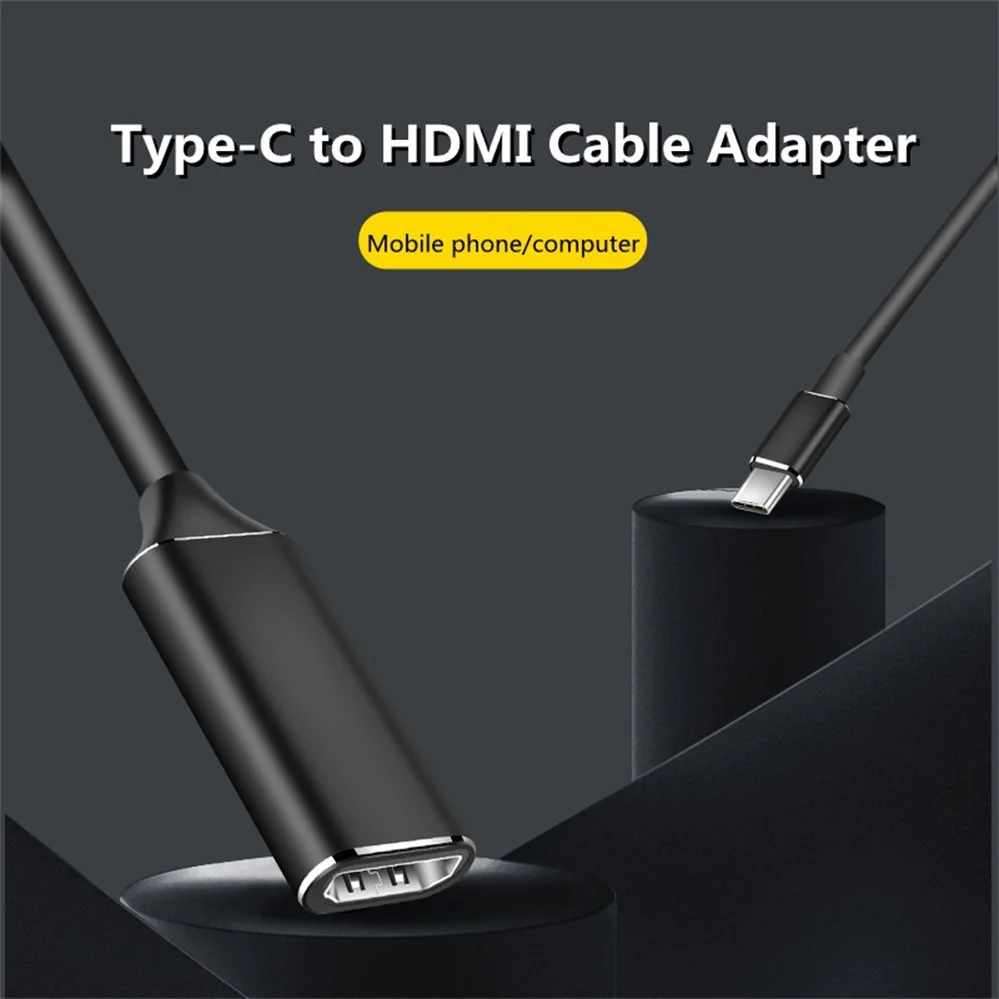 Адаптер PzzPss USB C-HDMI 4K 30 Гц кабель Type C HDMI для MacBook Samsung Galaxy S10 Huawei Mate P20 Pro адаптер |