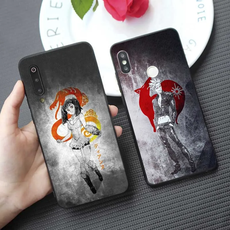 Крутой мультяшный Мягкий силиконовый чехол для телефона с надписью seven deadly sins xiaomi