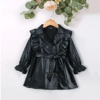 leather jacket kids spring toddler girls clothes fur jackets for girls autumn baby coats fashion outerwear windbreaker clothes