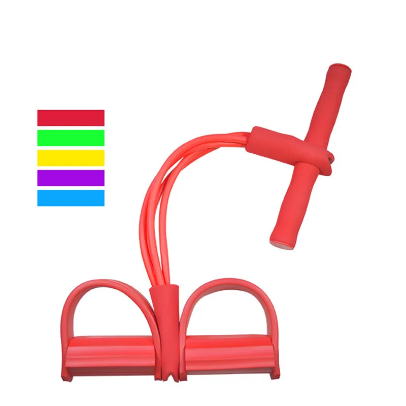 Упражнения на брюшной полости 4 трубки латексная педаль семейная тренировка