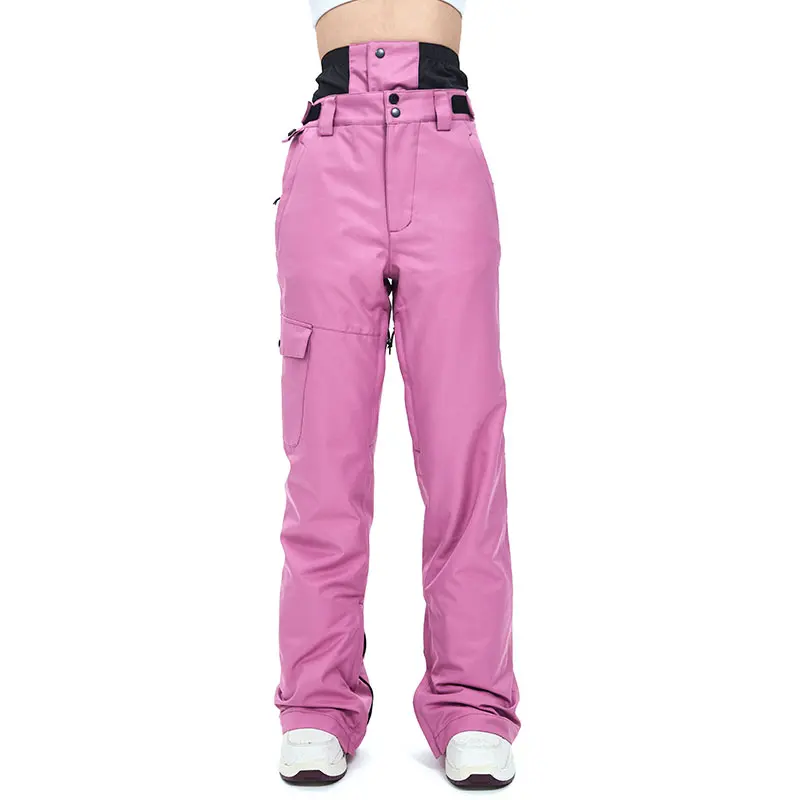 Pant Color 3 Очень большой размер Толстый Лыжный комплект одежды для сноуборда зимний спортивный теплый водонепроницаемый ветрозащитный - Цвет: Pant Color 3