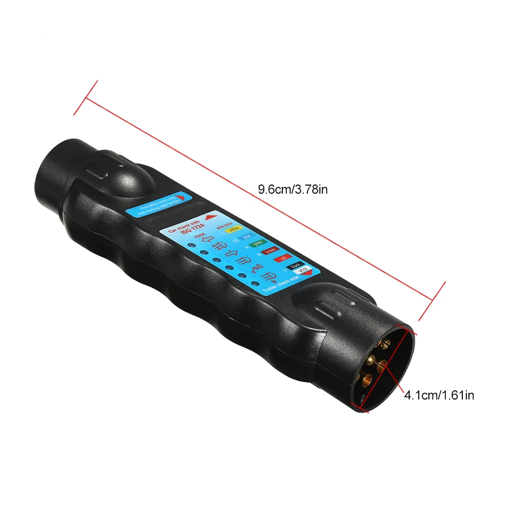Durable 7 Pin Towing Trailer Car Caravan Tow Bar Light Circuit Tester Unit for Plug Test Tool European | Автомобили и мотоциклы