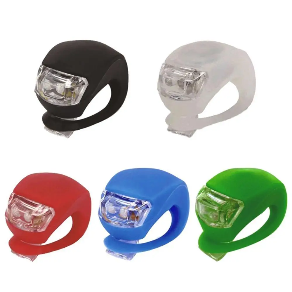 Силиконовый Велосипедный спорт спереди светильник Передняя Задняя фара