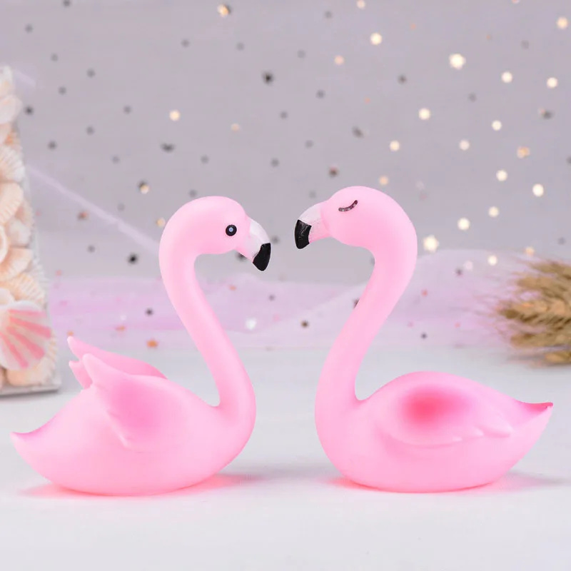 2 шт. Розовый фламинго влюбленные птицы статуи животных скульптуры орнамент