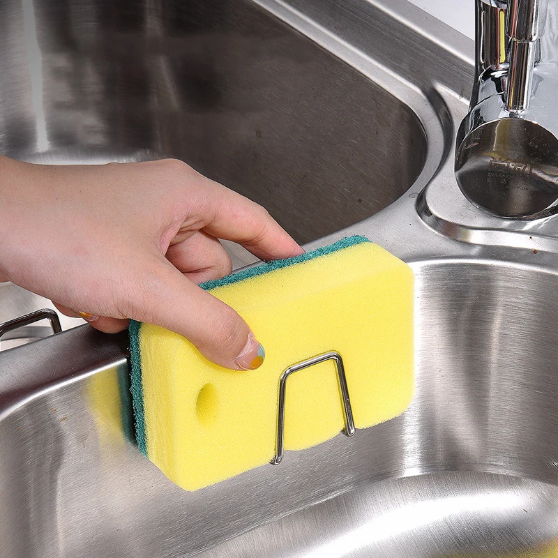 Mosodo Stainless Steel Sponges Holder Kitchen Sink Organizer Multifunction Sponge Drain Rack Home Storage | Дом и сад