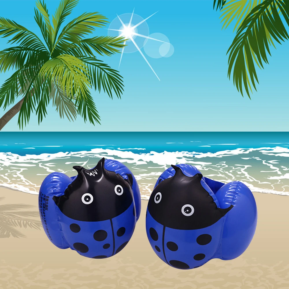 1 пара детский плавательный круг ming повязка на руку крыло поплавок божья коровка