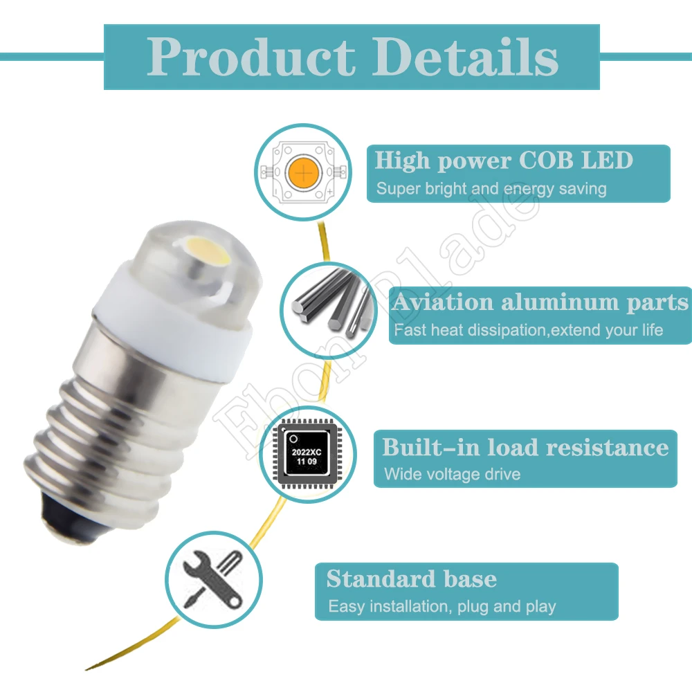 Светодиодный фонарь E10 1/2 шт. 3 в 4 5 В 6 12 18 0 Вт|led car globes|e10 12ve10 bulb 12v |