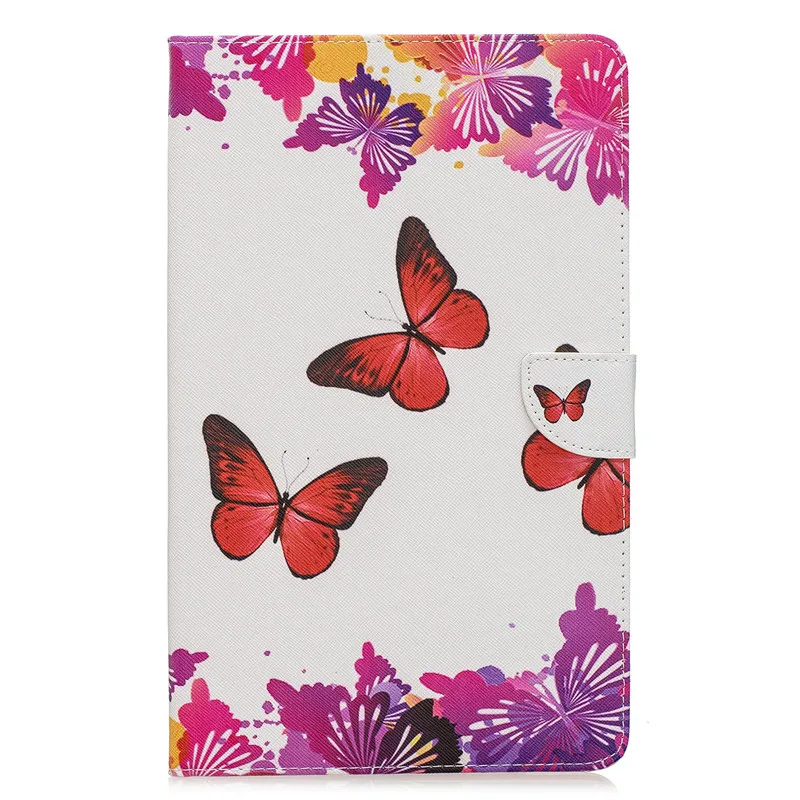 Pink Butterfly Чехол для samsung Galaxy Tab A 8,0 SM-T290 T295 милый кот Единорог щенок бабочка чехол для планшета Galaxy Tab A 8,0 чехол - Цвет: Pink Butterfly