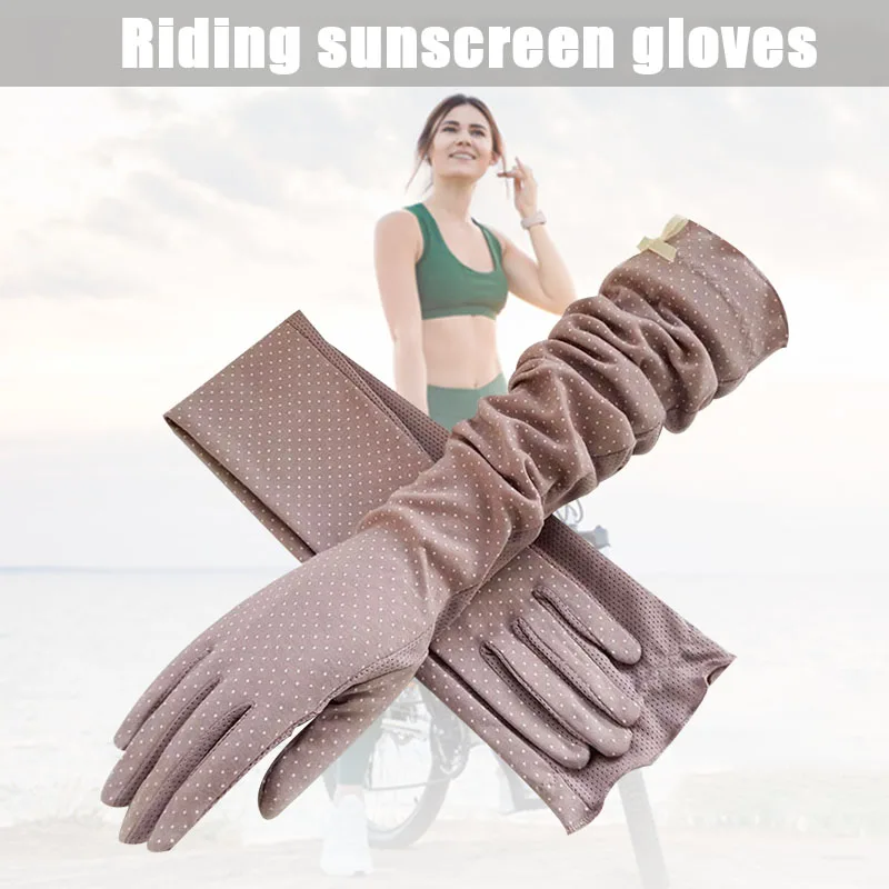 

Women Sun Protection Driving Gloves Touchscreen Cotton Arm Sun Blocking Gloves for Outdoor Sports Summer Supplies Gloves Fashion