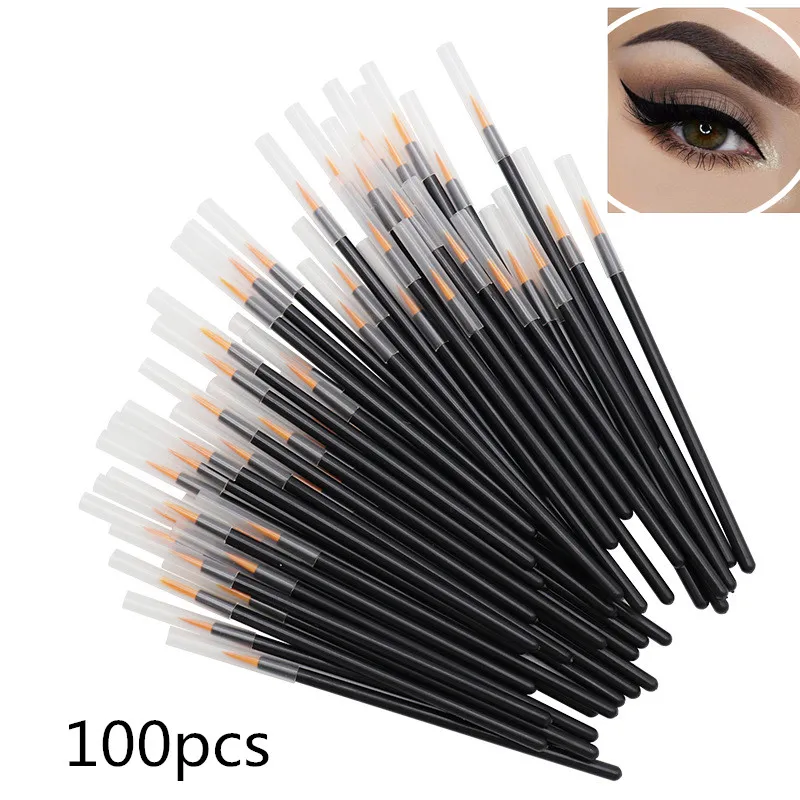 100 шт. одноразовые кисти для подводки глаз | Красота и здоровье