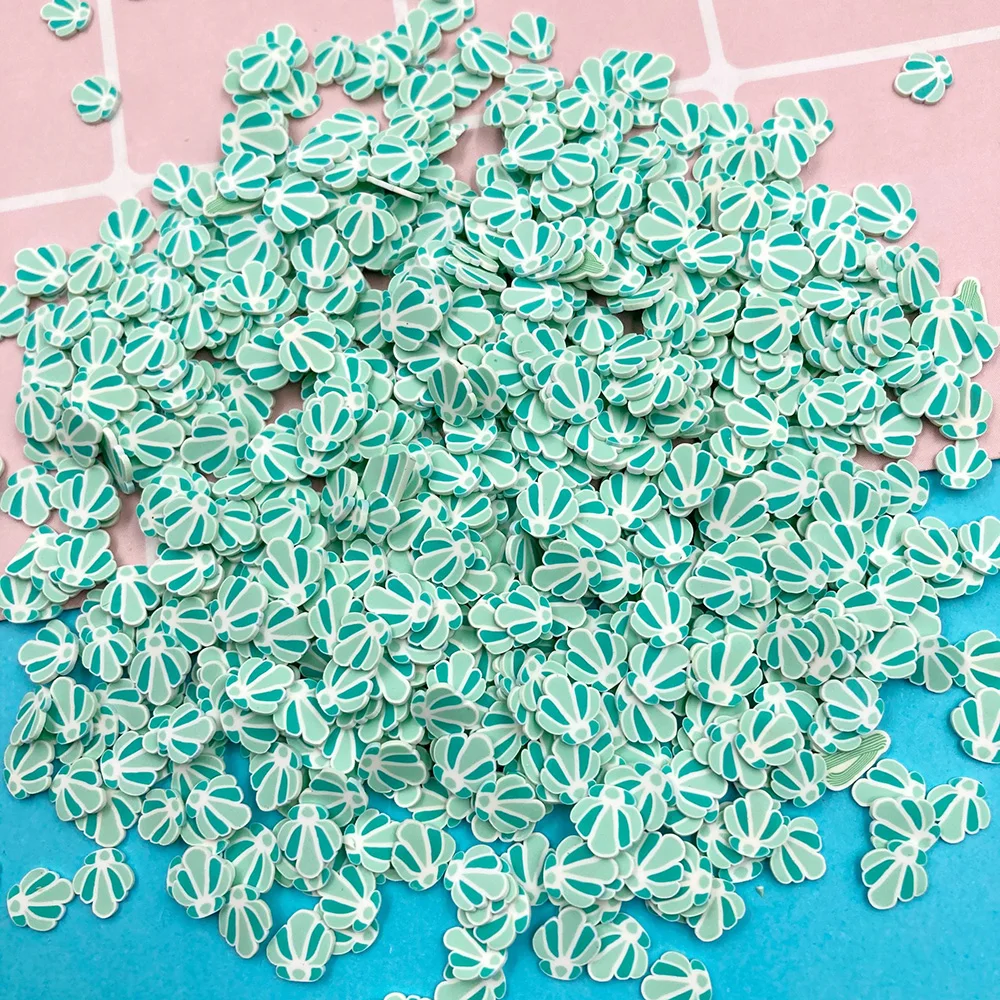 

100g Shell Shap Clay Slices Polymer Hot Clay Sprinkles for Phone Nails Art Decoration Crafts DIY Making Slime Accessories