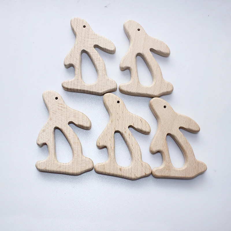 1 шт. Детская Игрушка прорезыватель деревянная Соска с животным кулоном BPA