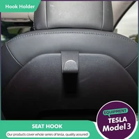 1pc car accessories fit for tesla model 3sxy car seat headrest hook black hanger holder auto accessories 2017 2020 for tesla