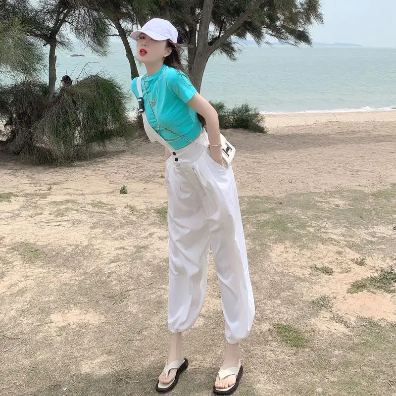 

Short sleeve T-shirt 2021 new women's summer slim and thin with versatile base