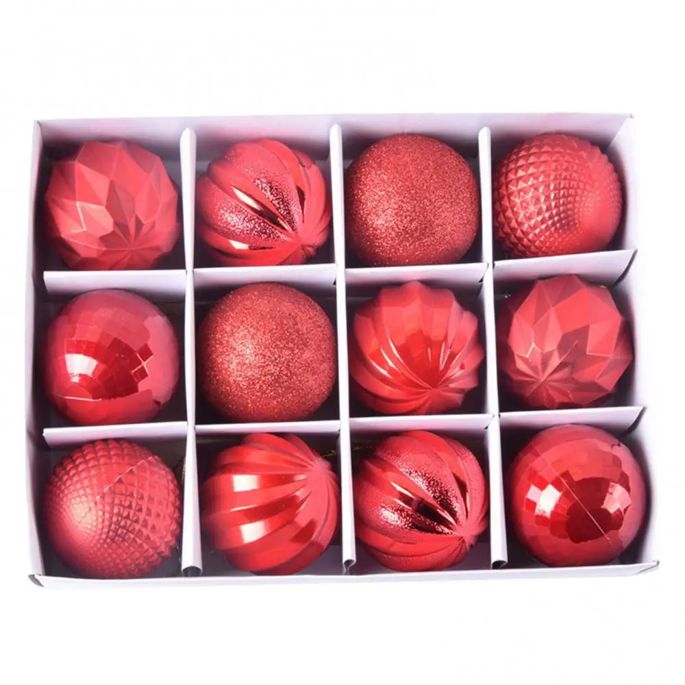 

12Pcs 6cm Xmas Christmas Tree Decorative Ball Hanging Pendant Home Ornaments Christmas New Year Gift