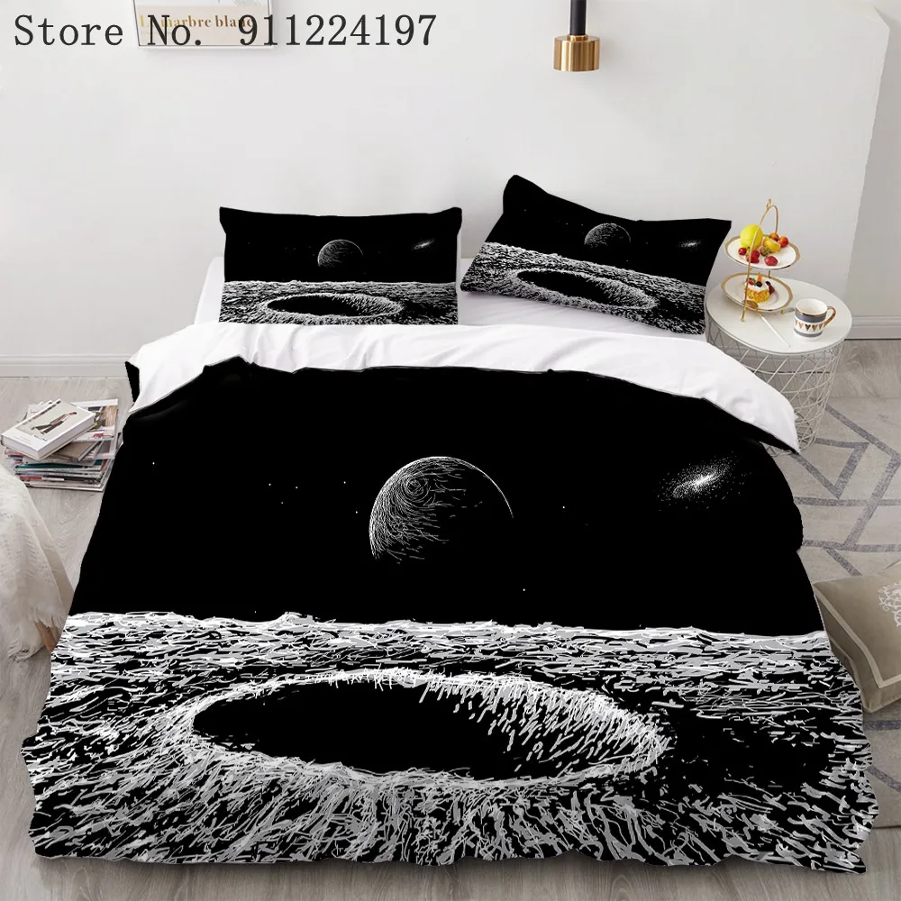3D космонавта печать 3 шт. пододеяльник Стёганое одеяло декоративная наволочка на