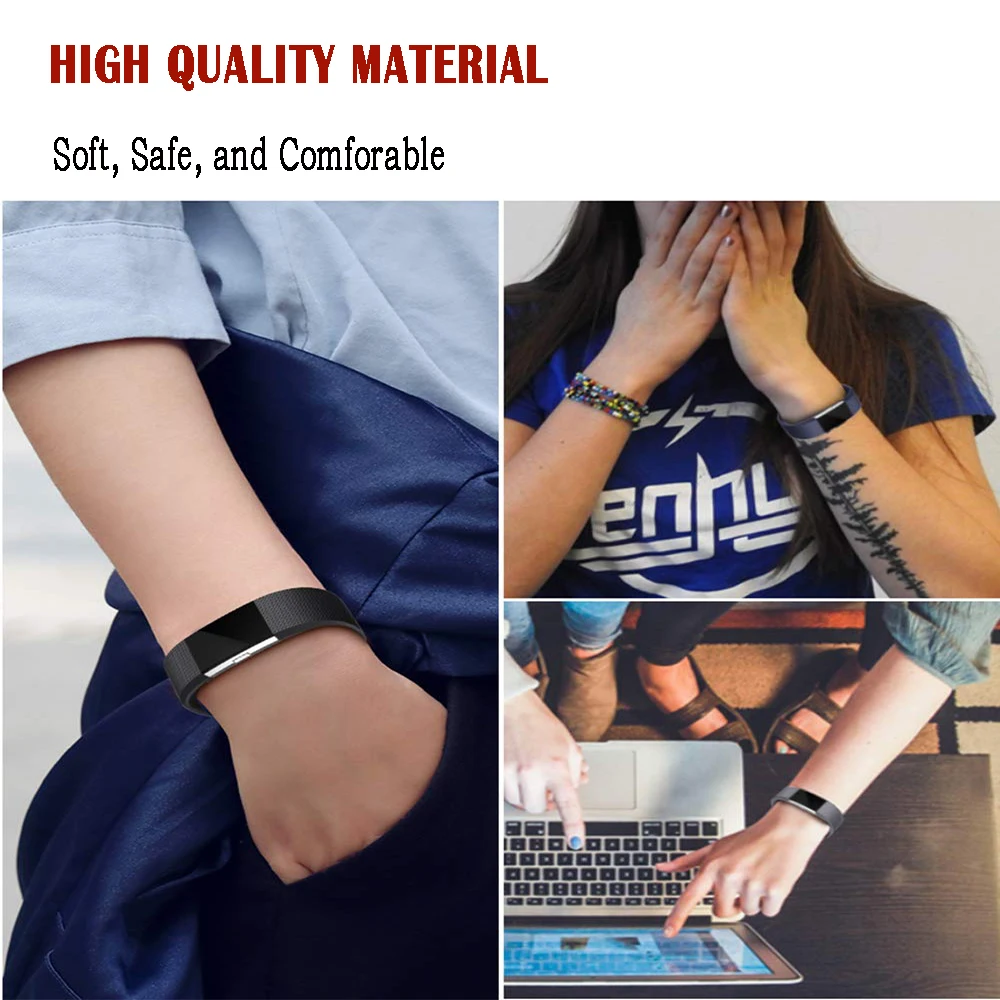 BOX W для Fitbit Charge 2 полос дышащие силиконовые сменные спортивные полосы Smartwatch