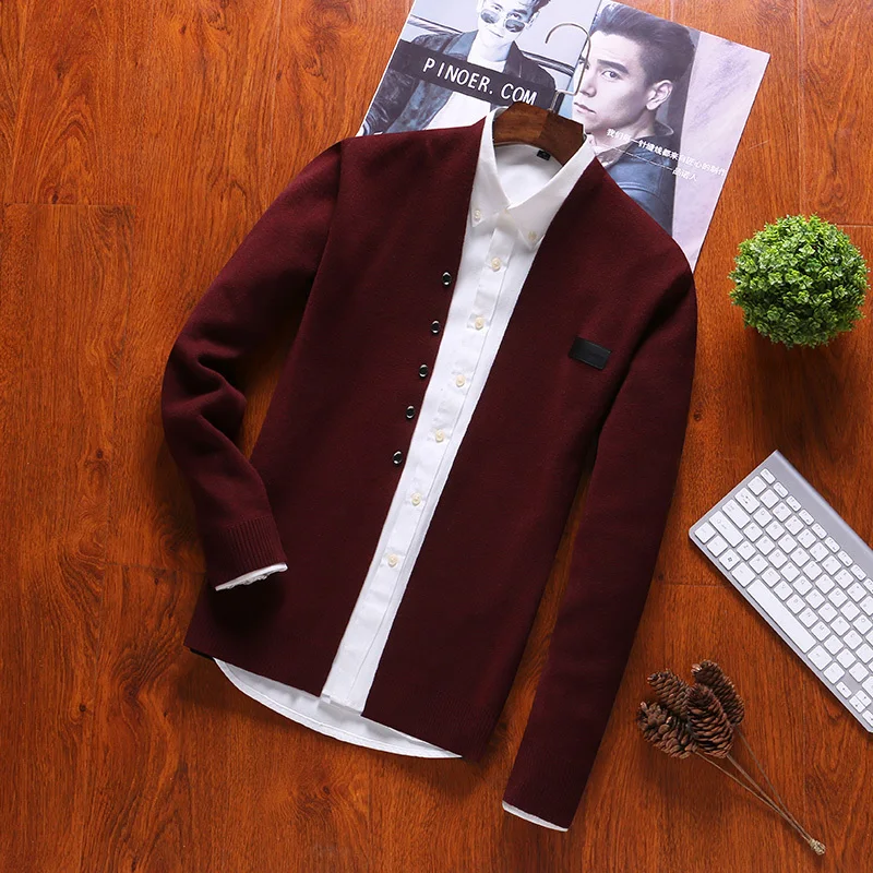 Мужской свитер с длинным рукавом Стандартный Повседневный осенний 2019 | Мужская